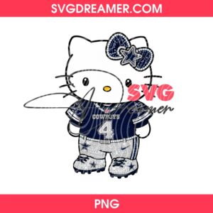 Hello Kitty Dallas Cowboys Diamond PNG