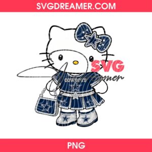 Hello Kitty Dallas Cowboys Diamond PNG
