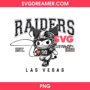 Kuromi Raiders PNG, Las Vegas Raiders EST 1960 Kuromi Player PNG