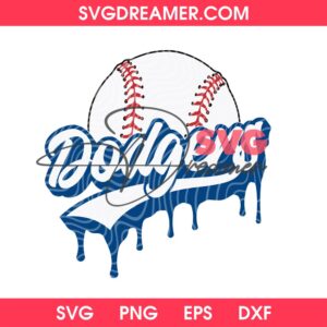 LA Dodgers Baseball PNG SVG Files, Los Angeles Dodgers Digital Design