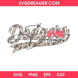 LA Dodgers Camo Logo SVG PNG