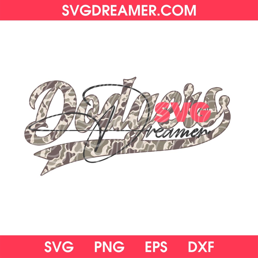 LA Dodgers Camo Logo SVG PNG 2 LA Dodgers Camo Logo SVG PNG