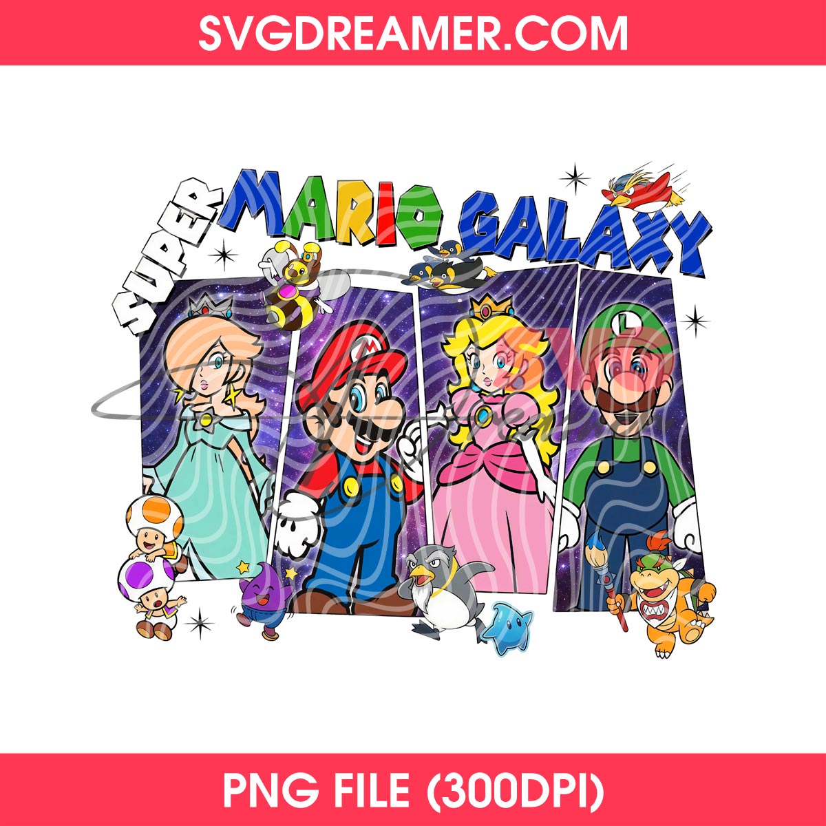 Mario Galaxy Movie PNG Design, Super Mario Game Cartoon Characters PNG 2 Mario Galaxy Movie PNG Design, Super Mario Game Cartoon Characters PNG