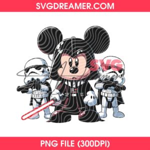 Mickey Darth Vader PNG, Disney Mouse Star Wars PNG