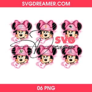 Minnie Mouse Pink Baseball PNG