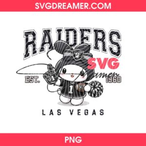 My Melody Raiders PNG, Las Vegas Raiders EST 1960 Sanrio PNG