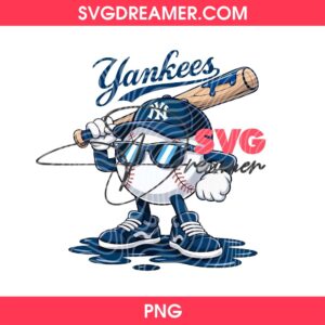 New York Yankees Baseball Design PNG