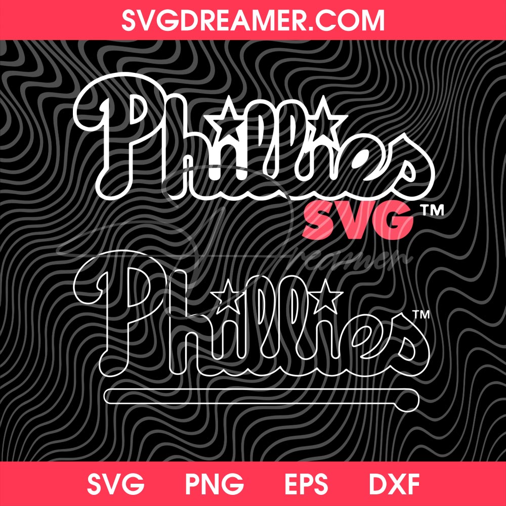 Philadelphia Phillies Logo Outline SVG PNG 4 Philadelphia Phillies Logo Outline SVG PNG 2
