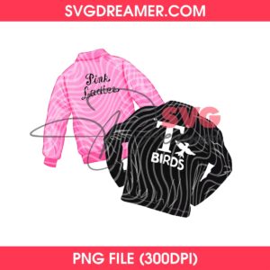 Pink Ladies and T-Birds PNG Design