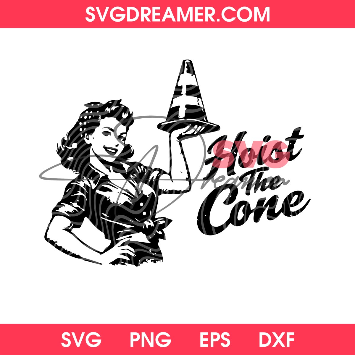 Retro Hoist The Cone Funny SVG PNG 2 Retro Hoist The Cone Funny SVG PNG