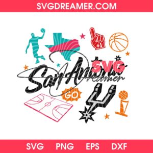 Retro San Antonio Spurs Basketball SVG PNG Design, Spurs Texas Basketball SVG PNG, San Antonio Spurs NBA SVG PNG