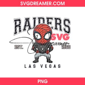 Spider Man Raiders PNG, Las Vegas Raiders Football Superhero PNG