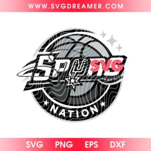 Spurs Nation SVG PNG, San Antonio Spurs SVG PNG, San Antonio Game Day PNG SVG Design