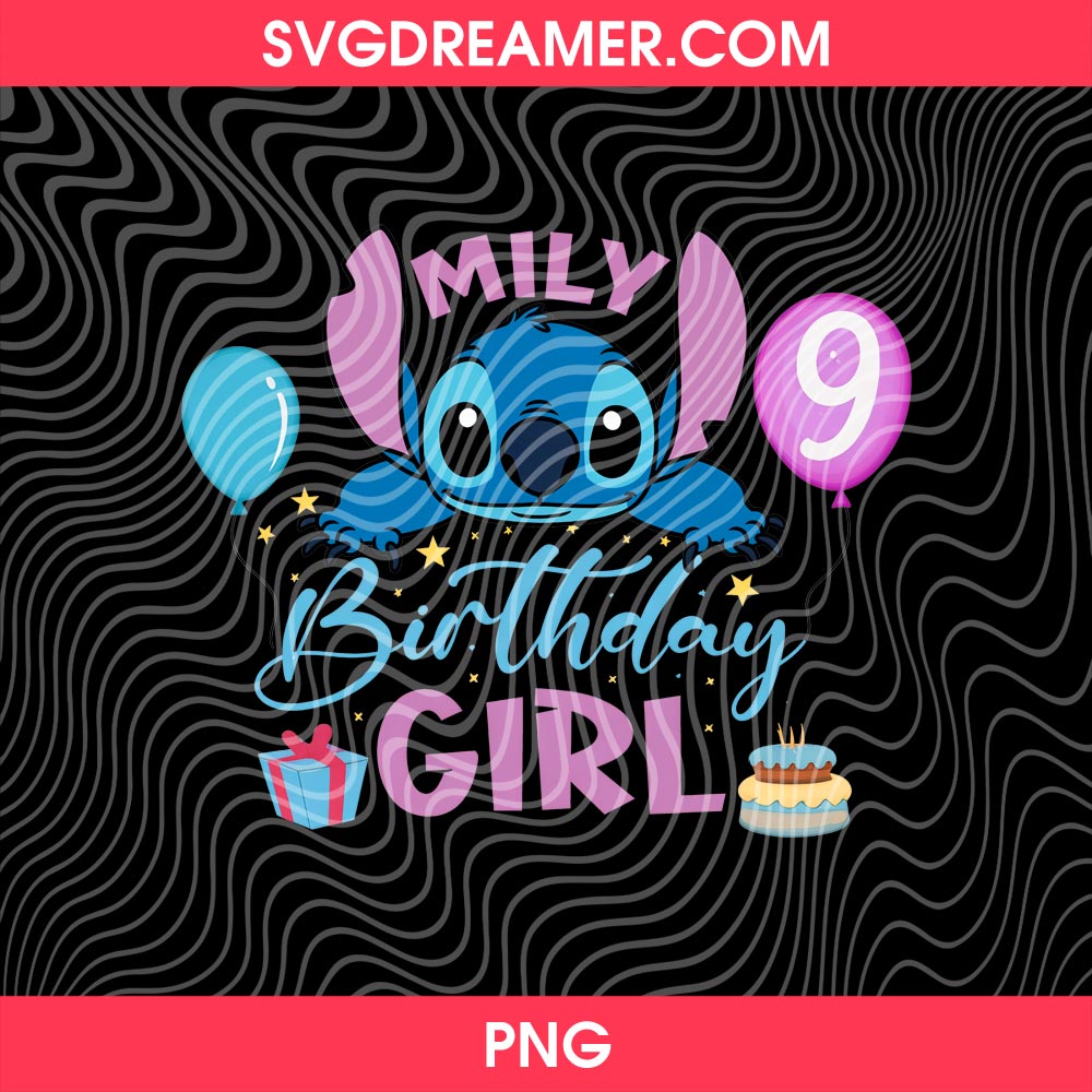 Stitch Birthday Girl Custom Order 2 Stitch Birthday Girl Custom Order