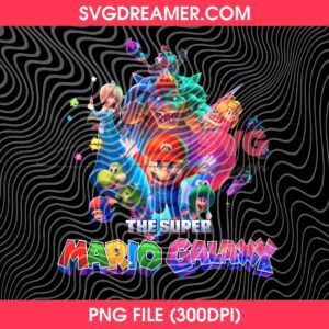 Super Mario Cartoon Galaxy PNG, Gamer PNG Design, Galaxy Movie Poster Super Mario Cartoon Character PNG 2