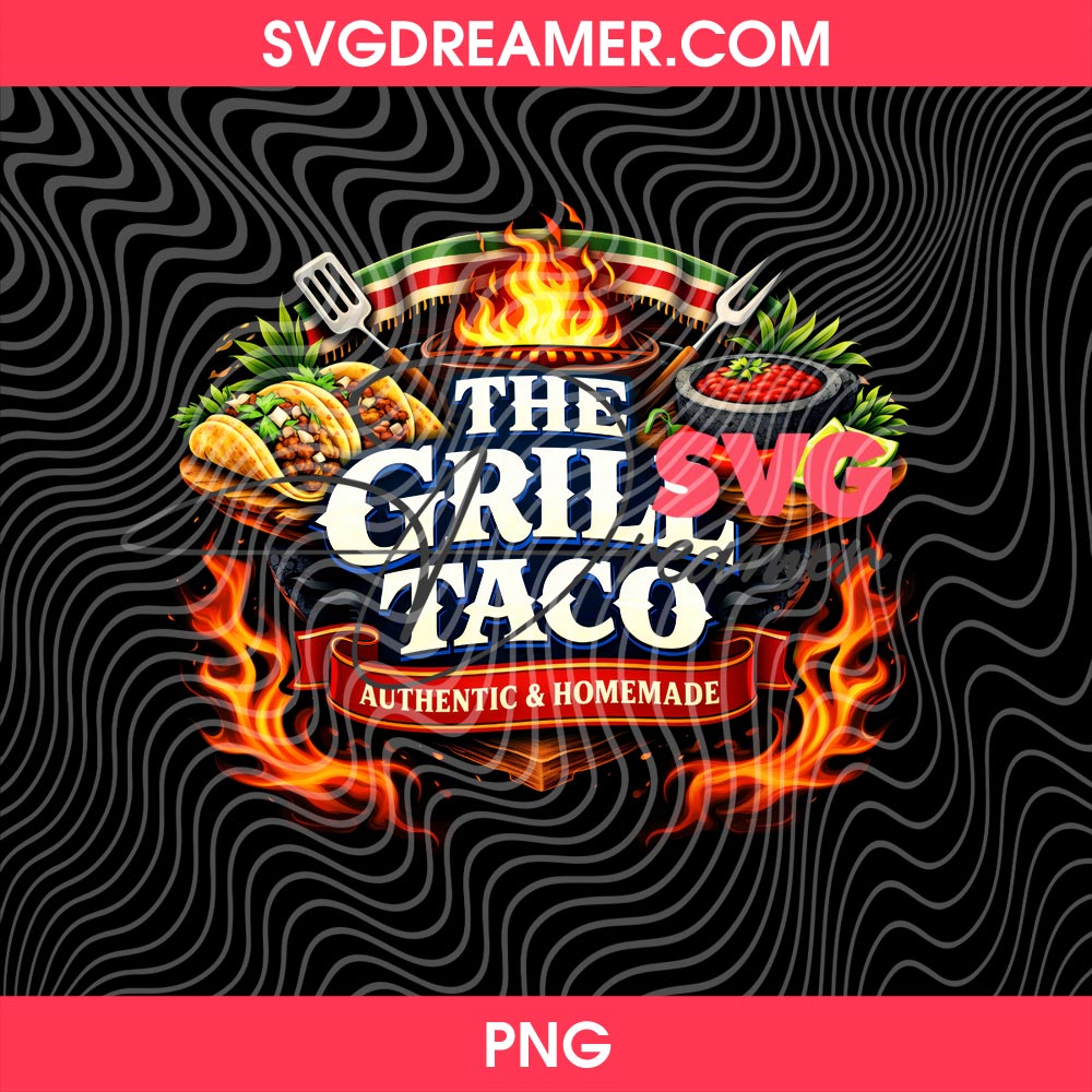The Grill Taco Design PNG 2 The Grill Taco Design PNG