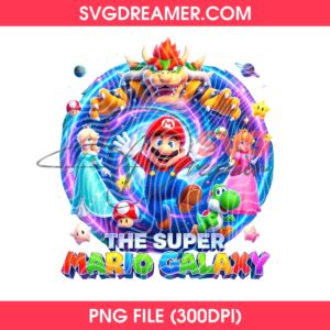 The Super Galaxy Movie Super Mario 2026 PNG Design, Super Mario Characters Design PNG