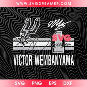 Victor Wembanyama San Antonio Spurs Basketball SVG PNG