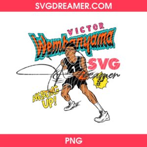 Victor Wembanyama San Antonio Spurs PNG Design, Victor Wembanyama Playoffs 2026 Wemby Heating Up Spurs PNG
