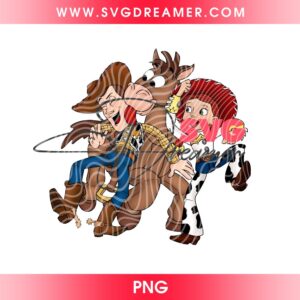 Woody And Jessie Cartoon 2026 PNG, Toy Story 5 Movie Characters PNG