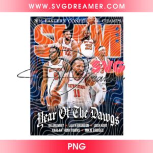 2026 New York Knicks Eastern Conference Champs Slam Shirt Design PNG, NY Knicks Basketball 2026 PNG