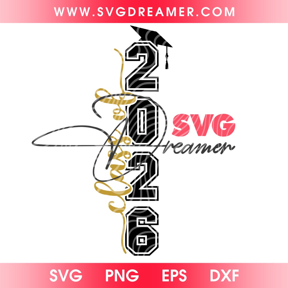Class of 2026 Vertical SVG PNG, Graduation Cut Files SVG PNG 2 Class of 2026 Vertical SVG PNG, Graduation Cut Files SVG PNG