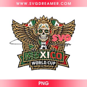 Custom Order Skull Mexico World Cup PNG
