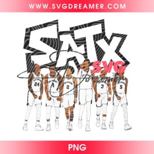 Digital File San Antonio Basketball PNG, Fox Alien Castle Harper Vasell PNG Design