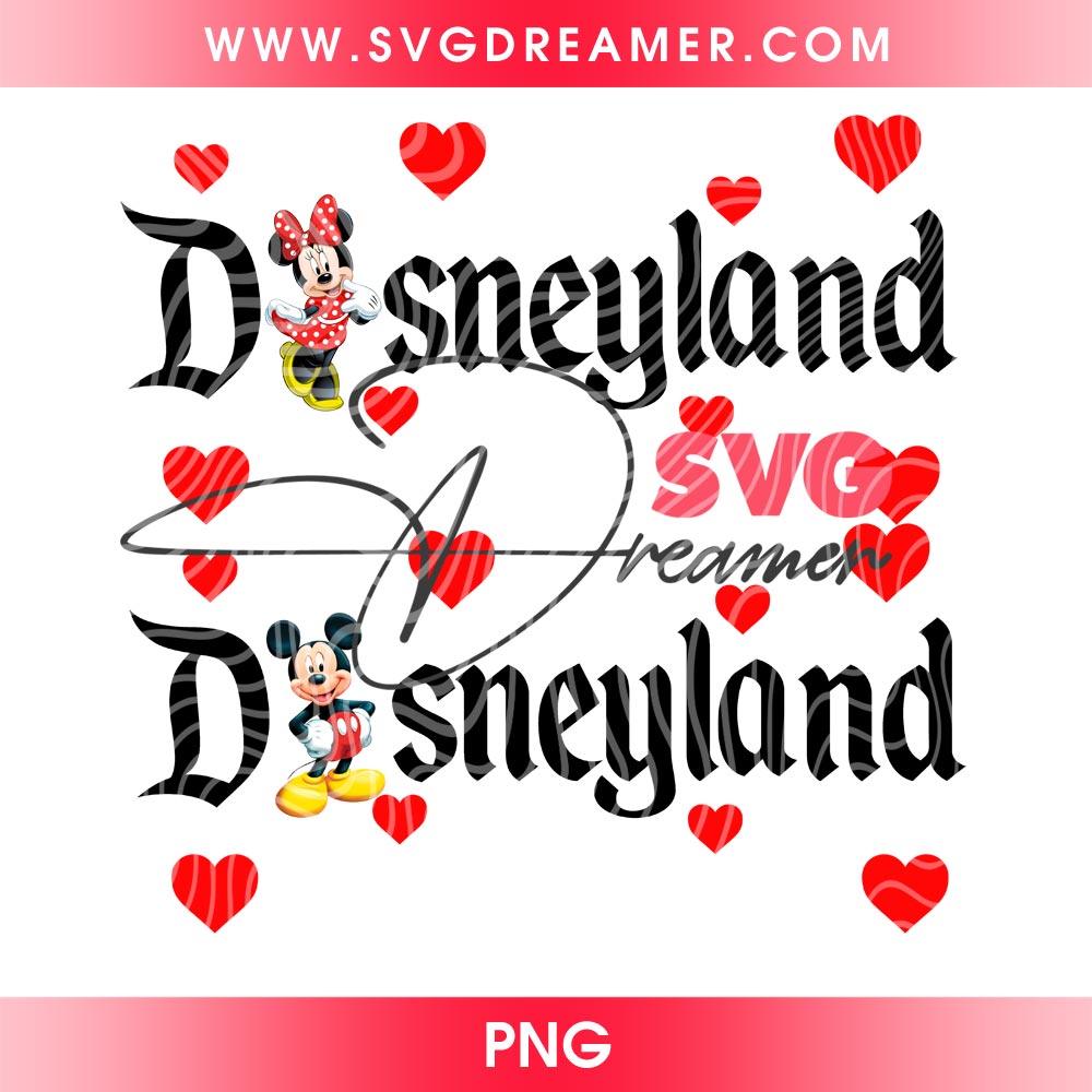 Disneyland Mickey And Minnie Mouse PNG Design 3 Disneyland Mickey And Minnie Mouse PNG Design 2