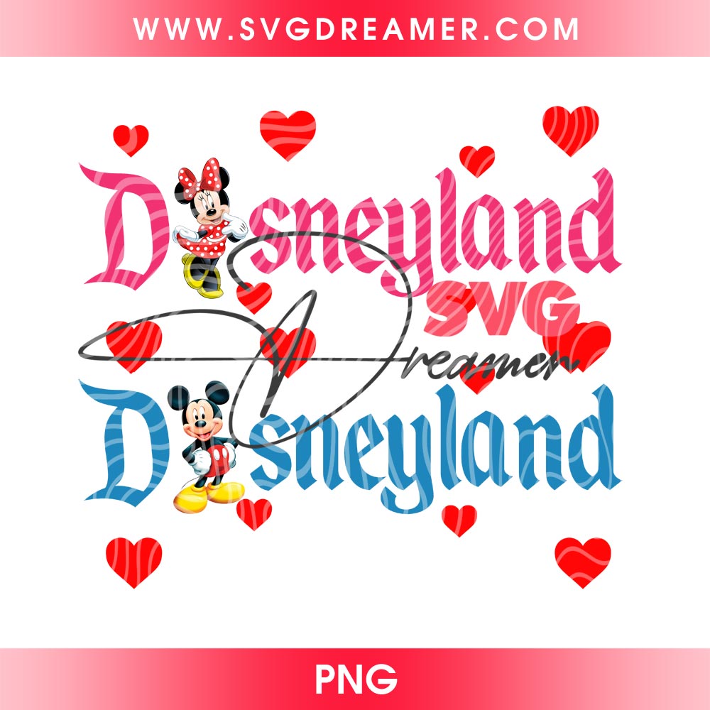 Disneyland Mickey And Minnie Mouse PNG Design 6 Disneyland Mickey And Minnie Mouse PNG Design