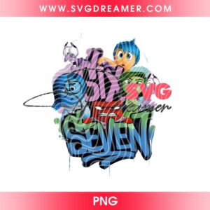 Emotion Inside Out Six Seven Meme PNG Bundle Disney Pixar Inside Out Cartoon 67 Meme PNG Bundle 3