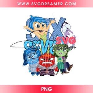 Emotion Inside Out Six Seven Meme PNG Bundle Disney Pixar Inside Out Cartoon 67 Meme PNG Bundle 4