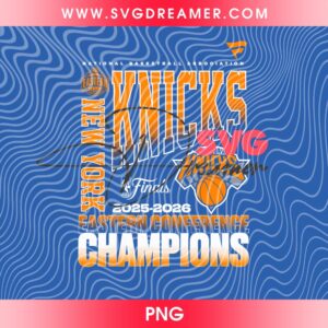 Fanatics Men's New York Knicks 2026 NBA Conference Champions PNG, NY Knicks 2026 Basketball Champs PNG