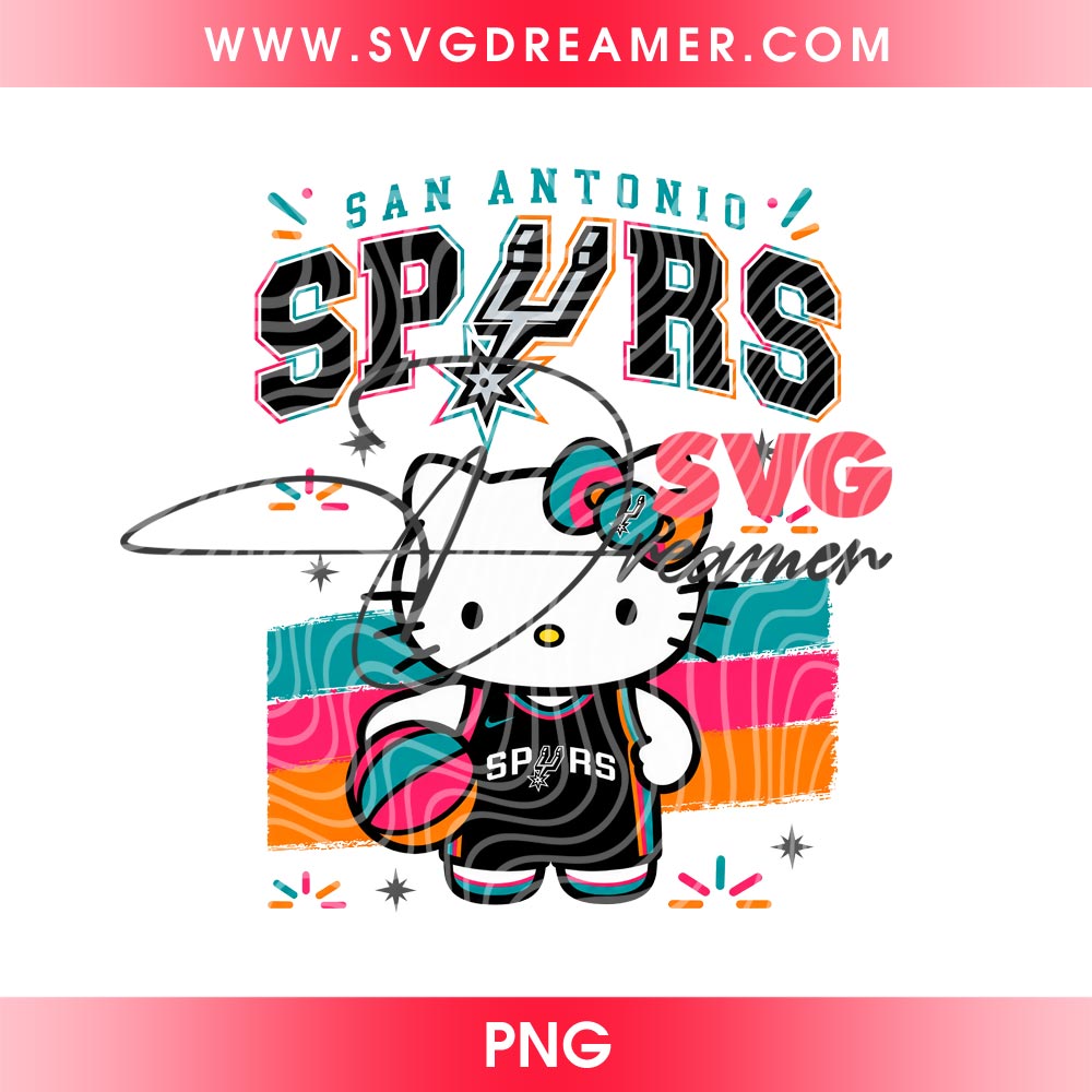 Fiesta San Antonio Spurs Hello Kitty SVG PNG, Hello Kitty NBA Spurs SVG PNG 2 Fiesta San Antonio Spurs Hello Kitty SVG PNG, Hello Kitty NBA Spurs SVG PNG
