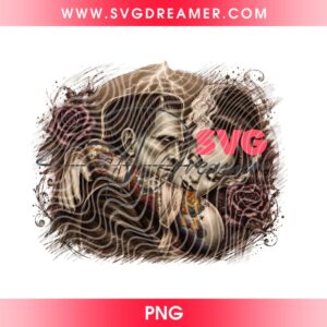 Frankenstein's Monster Couple PNG, Bride of Frankenstein Love PNG