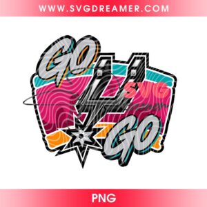 Go Spurs Go San Antonio Basketball PNG, Spurs Playoffs 2026 NBA Basketball PNG