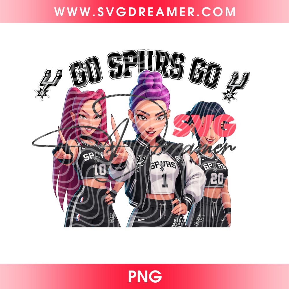 Huntrix Saja Girls San Antonio Spurs PNG, Kpop Demon Hunters Basketball Spurs PNG 3 Huntrix Saja Girls San Antonio Spurs PNG Kpop Demon Hunters Basketball Spurs PNG 2