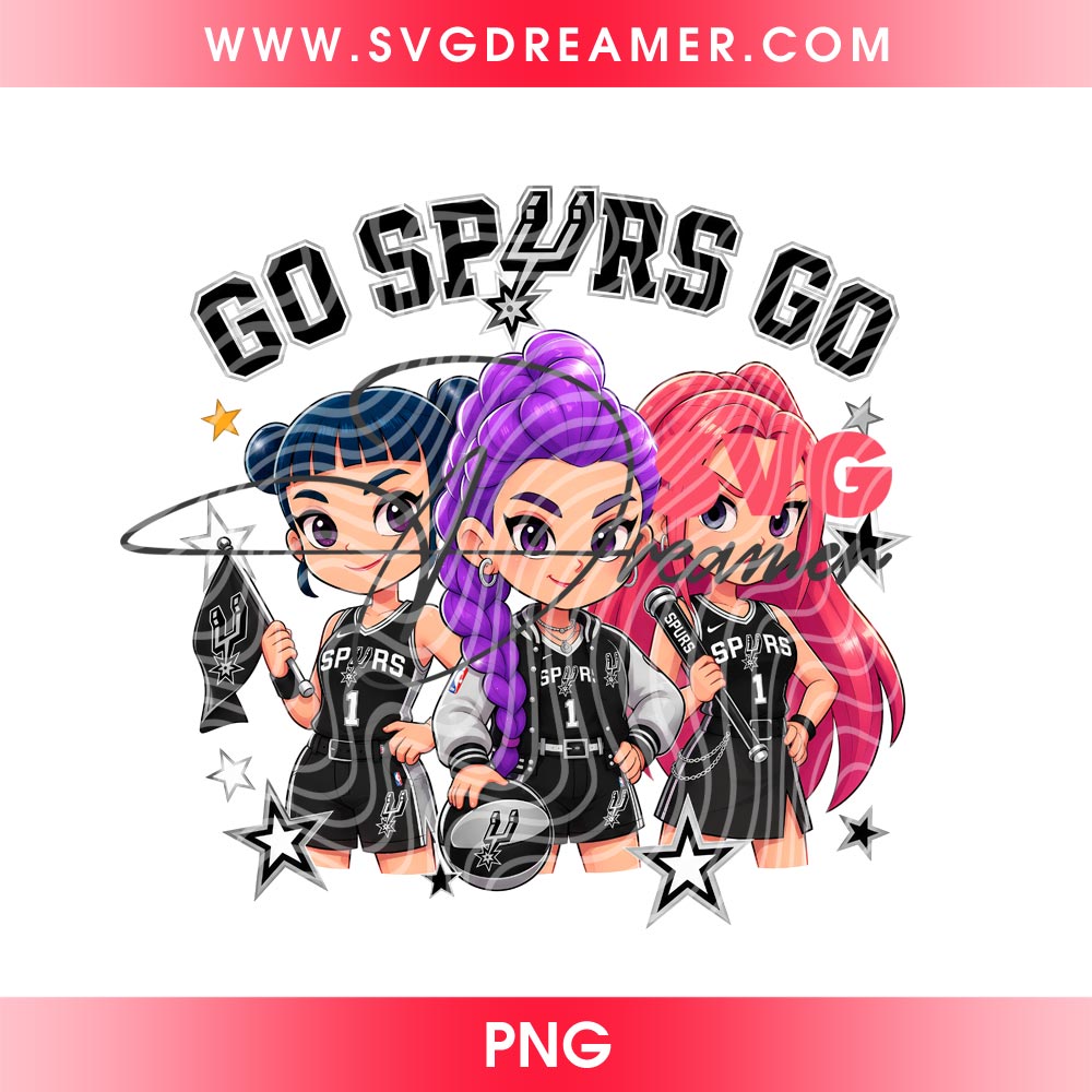 Huntrix Saja Girls San Antonio Spurs PNG, Kpop Demon Hunters Basketball Spurs PNG 5 Huntrix Saja Girls San Antonio Spurs PNG Kpop Demon Hunters Basketball Spurs PNG 4