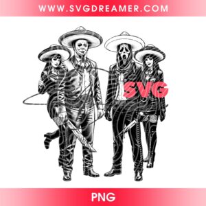 Jason And Ghostface Horror Mexican PNG