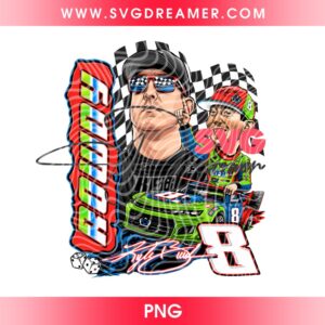 Kyle Busch RIP 1985 2026 PNG, Vintage Kyle Busch Design PNG File, Kyle Busch Legend Never Die PNG