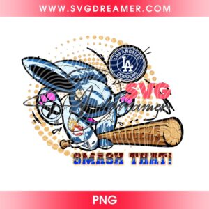 Los Angeles Dodgers Smash That PNG