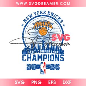 NY Knicks East Conference Champions NBA 2026 SVG PNG, New York Knicks Basketball Shirt Design PNG SVG