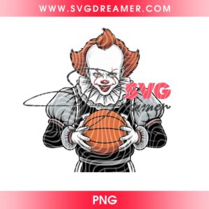 Pennywise Spurs PNG, San Antonio Spurs Basketball Horror Killer Player PNG