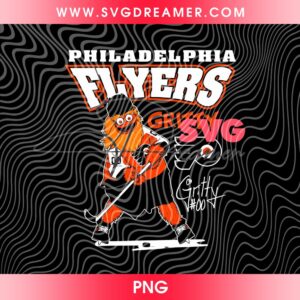 Philadelphia Flyers Gritty PNG, Flyers Hockey PNG Design