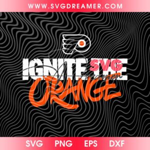 Philadelphia Flyers Hockey SVG PNG, Ignite The Orange Philadelphia Flyers SVG