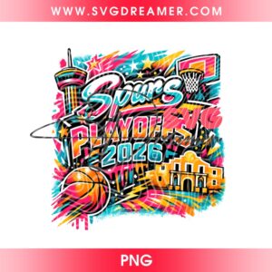 Puro Pinche Spurs 2026 Playoffs PNG, 210 City Spurs Digital Download PNG, San Antonio Spurs Basketball PNG