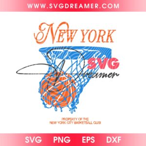 Retro New York Basketball SVG PNG, NY Knicks Basketball Champions 2026 SVG PNG