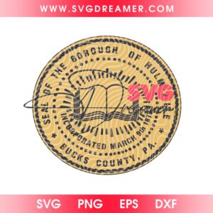 SEAL OF THE BOROUGH OF HULMEVILLE SVG PNG