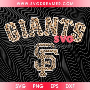 SF Giants Leopard Design PNG SVG, Baseball Leopard San Francisco Giants SVG PNG