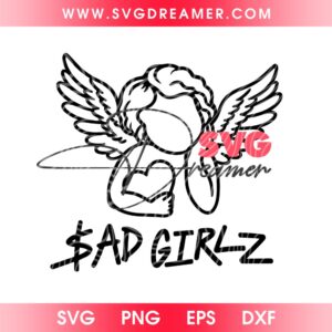 Sad Girlz Angel SVG PNG